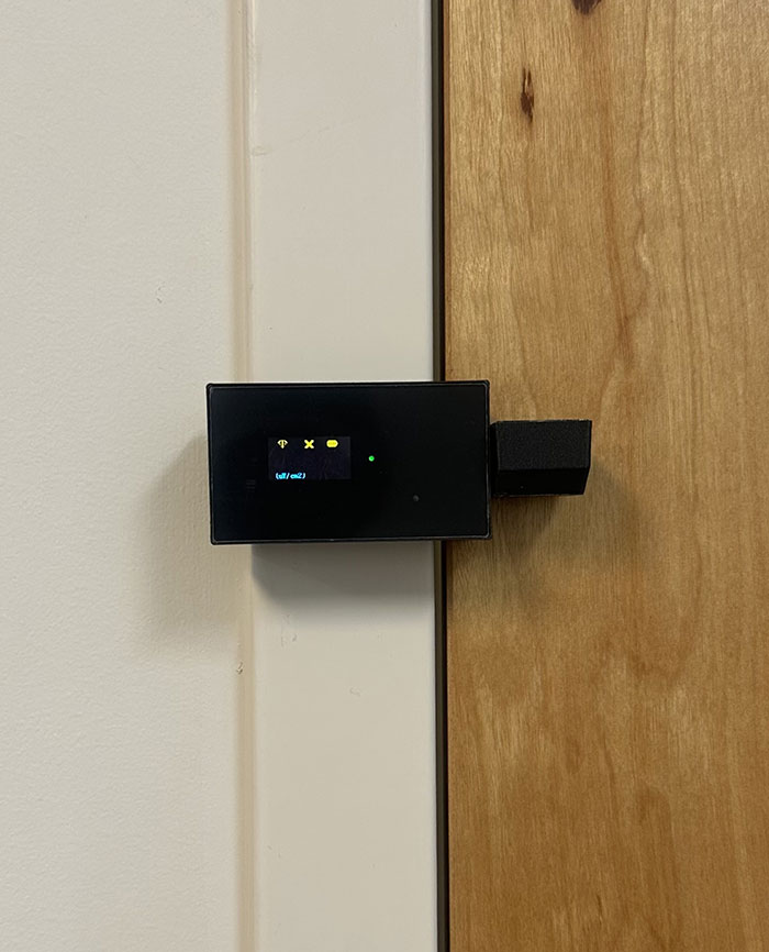 MeasureShield222 mounted on wall